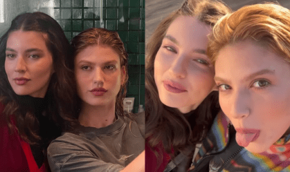 Gêmeas? Alanis Guillen e Giovanna Grigio posam juntas e web reage