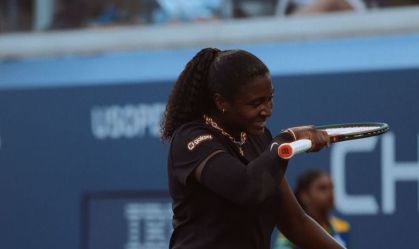 Hailey Baptiste durante disputa do US Open