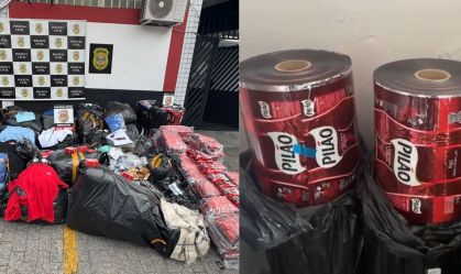 Polícia prende dupla em Osasco por falsificação de café, roupas e sabão