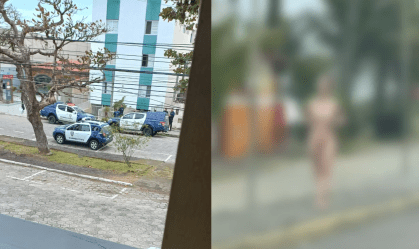 Suspeita de matar o pai, mulher nua em praia de SP tem prisão decretada