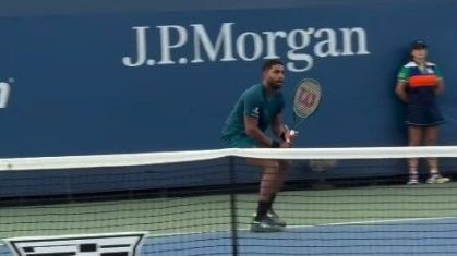 João Lucas Reis em ação no quali do US Open