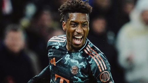 Coman atuando pleo Bayern