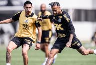 Neymar dribla três e faz golaço de cavadinha em treino do Santos; veja