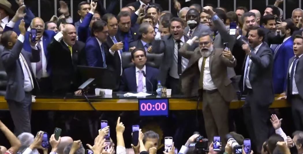Protesto na Câmara dos Deputados