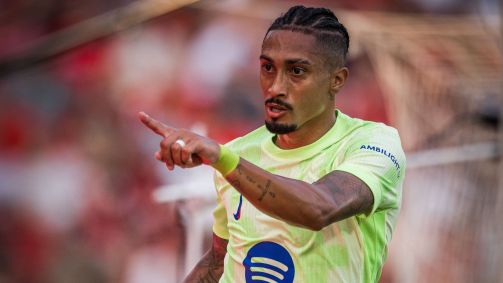 Raphinha marca pelo Barcelona