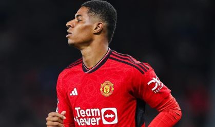 Rashford atuando pelo United