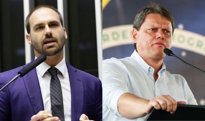 Imagem de destaque do post: Eduardo Bolsonaro ataca Tarcísio e pode fortalecê-lo, dizem aliados