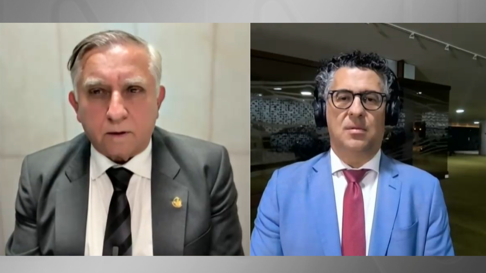 Senador Izalci Lucas (PL-DF) e deputado Alencar Santana (PT-SP) debateram nesta terça (19)