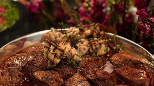 Buffet montado pela Tapenade Gastronomia