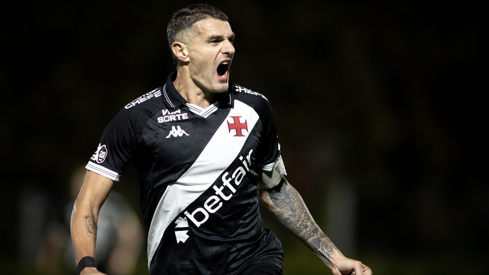 Vegetti durante partida pelo Vasco