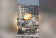 Vídeo flagra drone explodindo em prédio residencial na Rússia