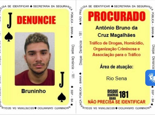 Bruninho: criminoso que ameaçava funcionários da prefeitura é preso na Bahia • Divulgação