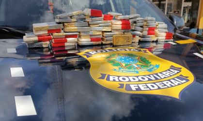 PRF apreende 40 kg de ouro em caminhonete no Pará