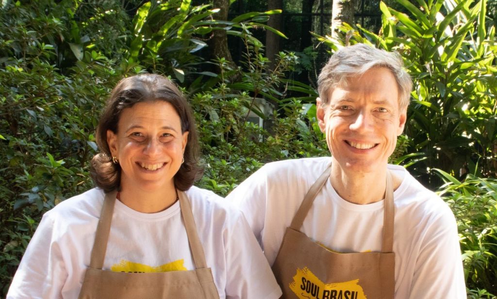 Casal Letícia e Peter Feddersen, fundadores da Soul Brasil Cousine