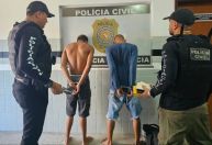 Dupla é presa por roubar 32 celulares e R$ 40 mil de loja no Pará