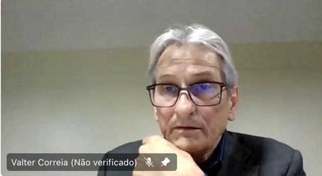 Secretário extraordinário para a COP30, Valter Correia, em entrevista coletiva realizada após reunião da UNFCCC • Reprodução