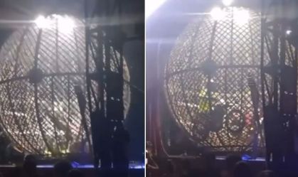 Acidente no “Globo da Morte” deixa dois artistas feridos em circo em PE
