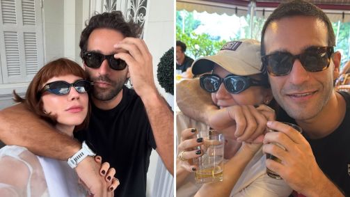 Alice Wegmann comemora aniversário de Humberto Carrão