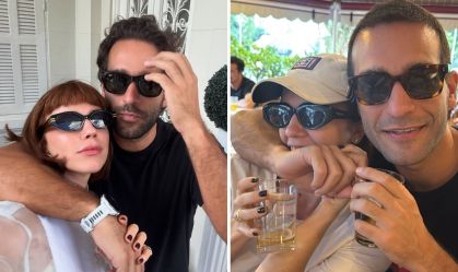 Alice Wegmann comemora aniversário de Humberto Carrão