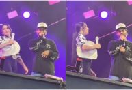 Vídeo: Fãs pedem para Ana Castela e Zé Felipe se beijarem em show