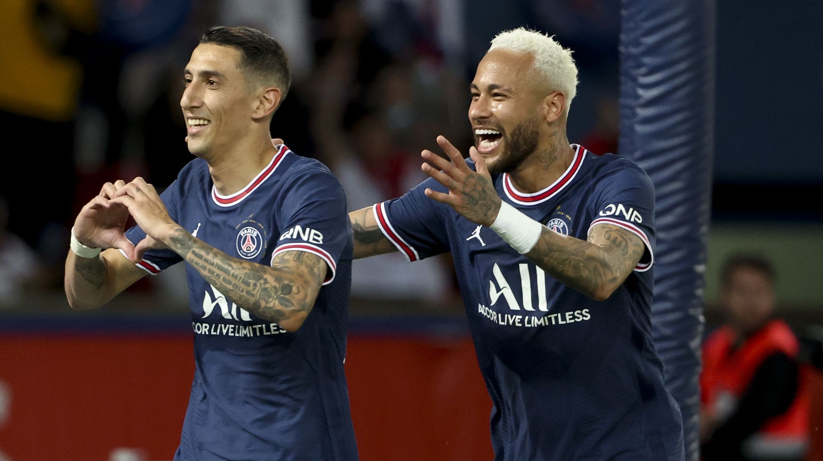 Di María e Neymar jogaram juntos no PSG