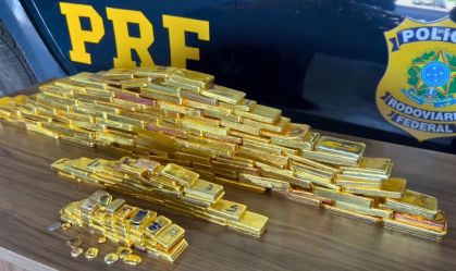 "Montanha de barras de ouro" apreendida pela PRF tem valor milionário; veja