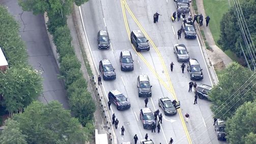 Polícia responde a relato de um atirador na Universidade de Emory, em Atlanta, Geórgia