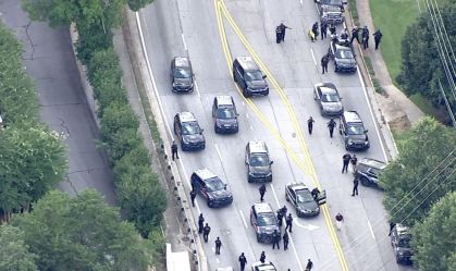 Polícia responde a relato de um atirador na Universidade de Emory, em Atlanta, Geórgia