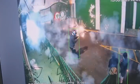 Palmeiras divulgou, neste domingo (10), as imagens dos ataques