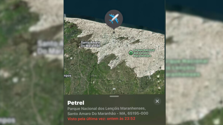 deputado estadual Francisco Nagib compartilhou, nas redes sociais, o último registro da aeronave • Reprodução/Redes sociais