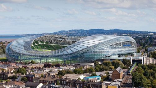 Aviva Stadium, em Dublin. na Irlanda