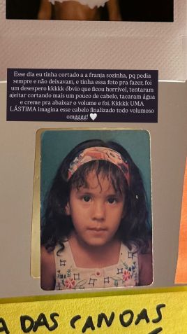 Bella Campos mostra foto criança • Instagram/ Bella Campos