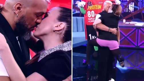 Tata Werneck e Belo dão selinho