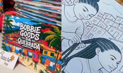 "Boobie Goods da Quebrada": livro de colorir traz cenas da periferia de BH