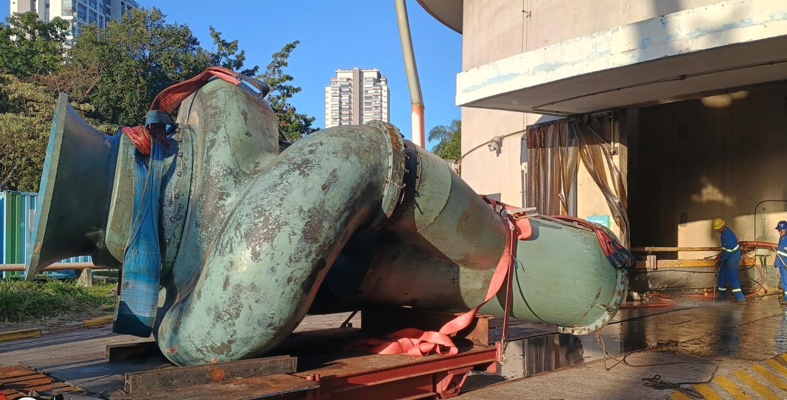 Bombas danificadas Sabesp