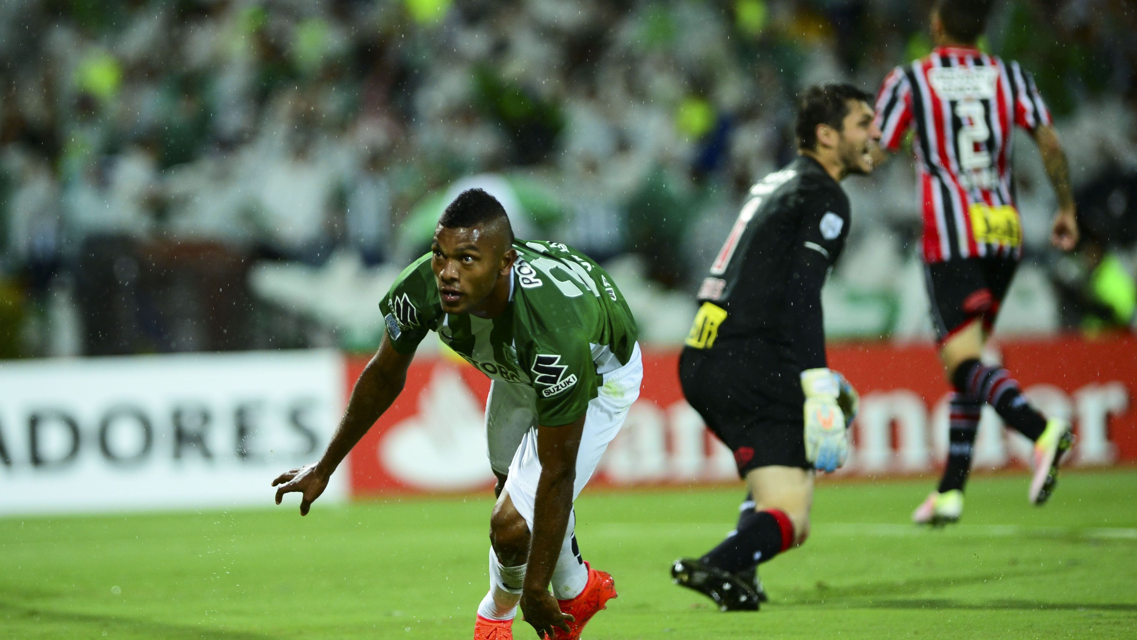 Borja fez os quatro gols do Atlético Nacional nas semifinais da Libertadores