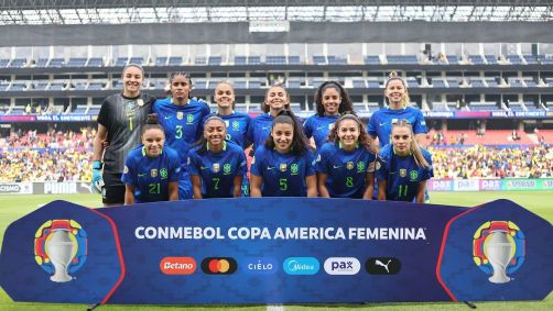 Equipe titular do Brasil na final da Copa América Feminina