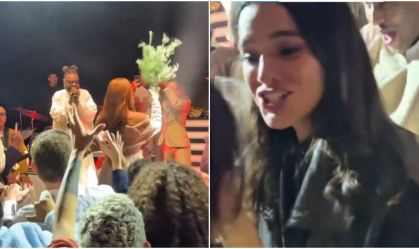 Marquezine tenta pegar buquê em renovação de votos de Ewbank e Gagliasso