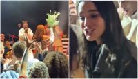 Marquezine tenta pegar buquê em renovação de votos de Ewbank e Gagliasso