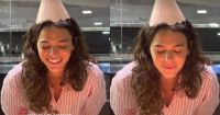 Bruna Marquezine ganha bolo de aniversário no set de "Amor da Minha Vida"