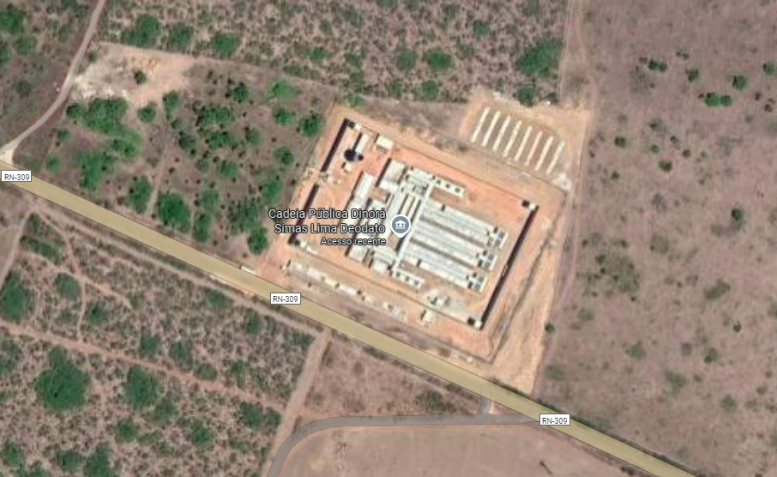Cadeia Pública Dinorá Simas, em Ceará-Mirim, onde Igor Cabral está preso • Reprodução/Google Maps