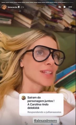 Carolina Dieckmmann fala sobre combinado com o ator Alexandre Nero • Instagram/Carolina Dieckmmann