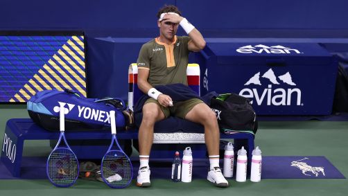 Casper Ruud em partida no US Open de 2025