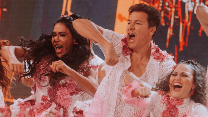 Os participantes do "Dança dos Famosos" fizeram sua estreia no palco do programa