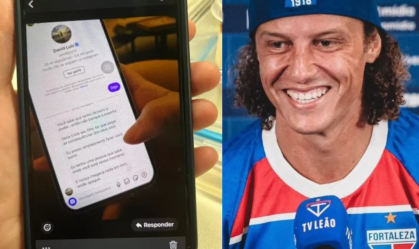 Mulher denuncia mensagem de ameaça de David Luiz: "Posso fazer você sumir"