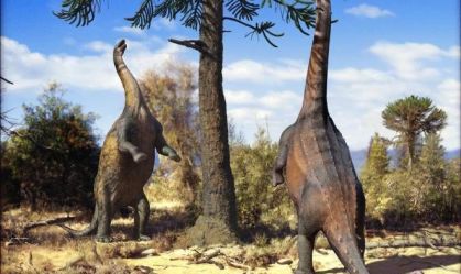 Dinossauros de pescoço longo andavam sobre duas patas, revela estudo