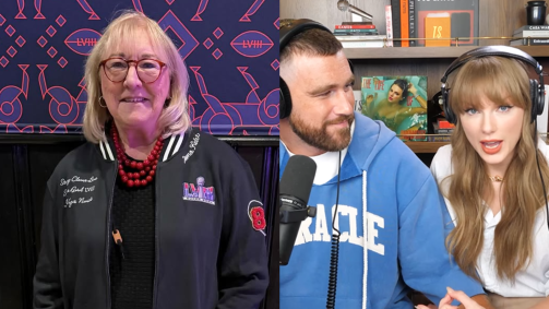Donna Kelce falou sobre a participação da namorada do filho em um episódio de podcast