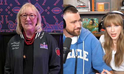Donna Kelce falou sobre a participação da namorada do filho em um episódio de podcast