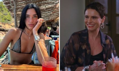 Dua Lipa e Celina, de "Vale Tudo", usam mesmo acessório fashion; saiba qual