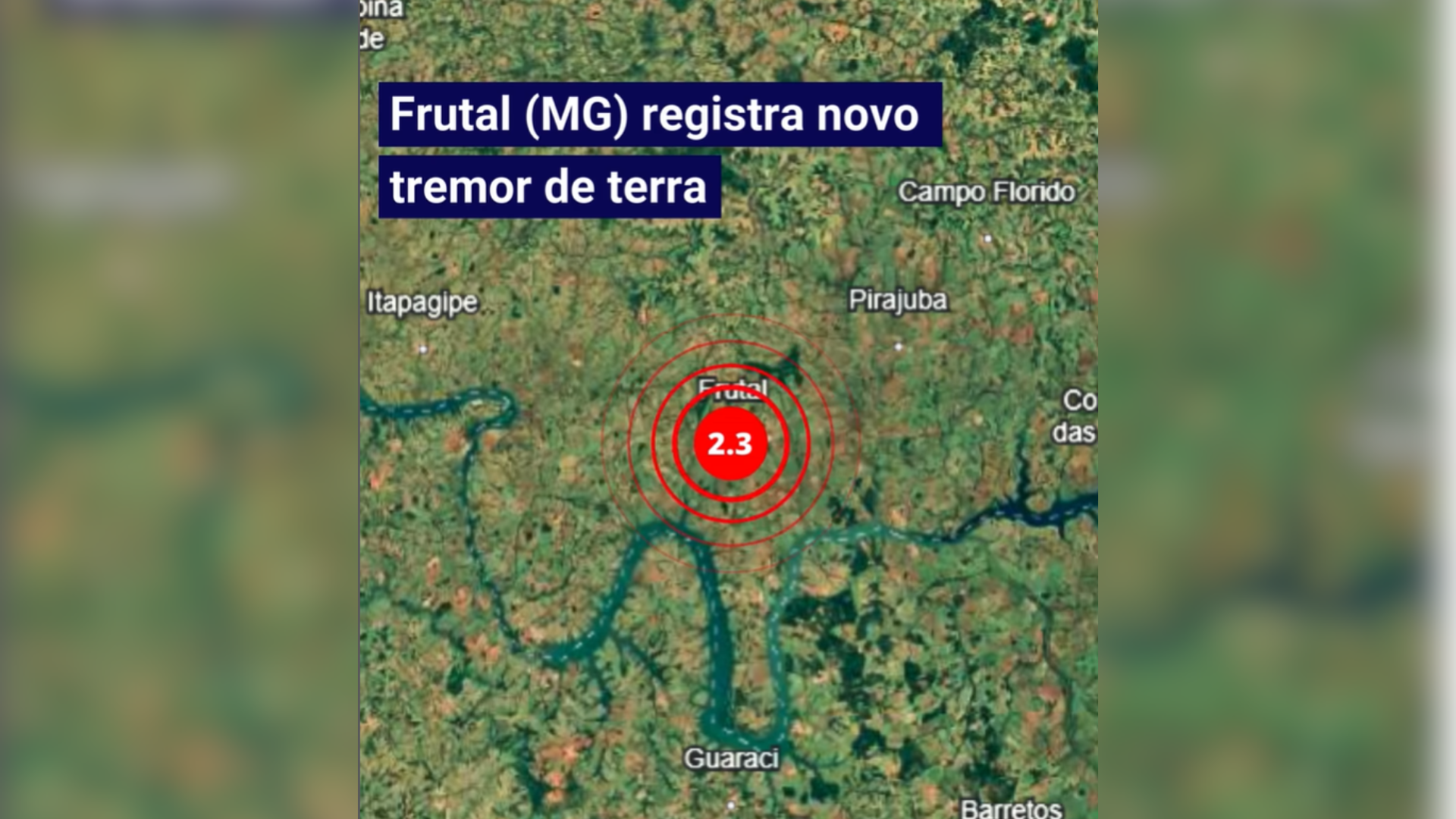 O caso em Frutal é o mais recente entre os seis fenômenos que ocorreram em agosto